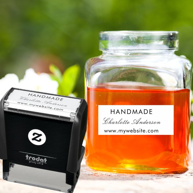 Tampon Auto-encreur Handmade made name website self-inking stamp (Créateur téléchargé)