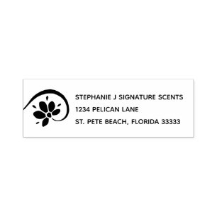 Tampon Auto-encreur Huiles essentielles Healing Business Return Adress