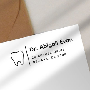 Tampon Auto-encreur Icône dentaire moderne Dentiste professionnel