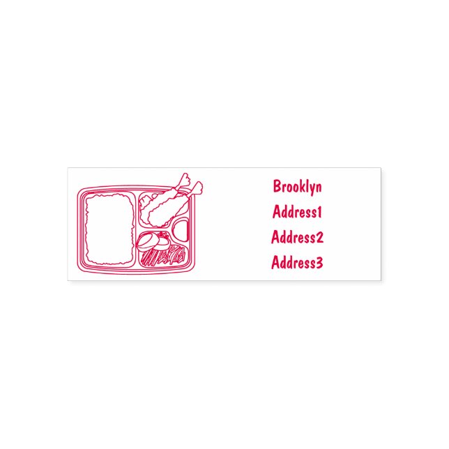 Tampon Auto-encreur Illustration de Bento (Design)