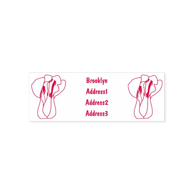 Tampon Auto-encreur Illustration de Bok choy