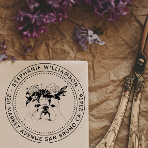 Tampon Auto-encreur Illustration de Chien à Chien à Chien à Chien à Ch