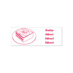 Tampon Auto-encreur Illustration de gâteau de Tiramisu