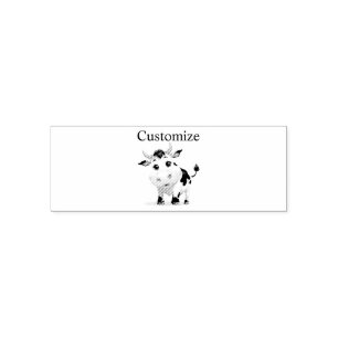 Tampon Auto-encreur J'aime les vaches Art Thunder_Cove