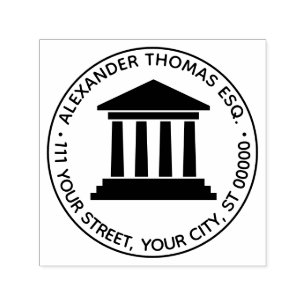 Tampon Auto-encreur Juriste de la Cour Nom du juge Adresse de retour