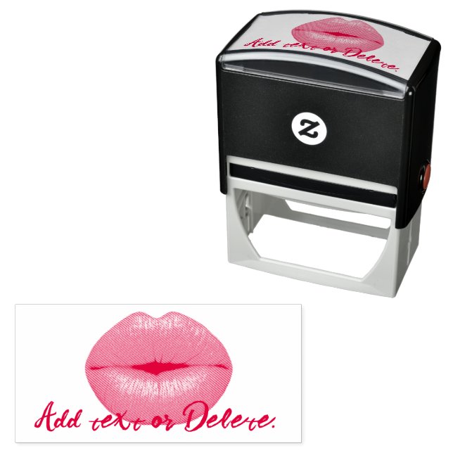 Tampon Auto-encreur Kiss - Kissing Fun (En situation)