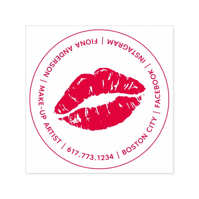 Tampon Auto-encreur Kiss Lip Make-up Artist (Design)