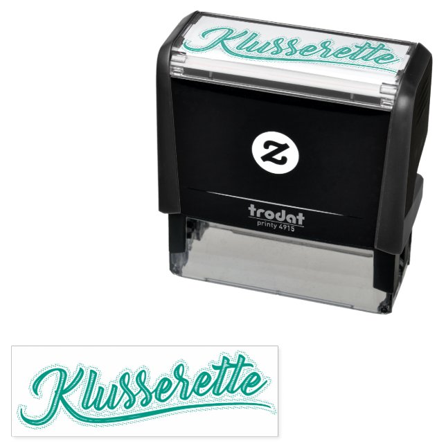 Tampon Auto-encreur Klusserette Stempel (En situation)