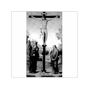 Tampon Auto-encreur La Crucifixion avec la Vierge par Pietro Perugino