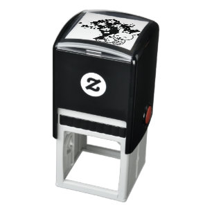 Tampon Auto-encreur lapins-lapins-animal-mignon-arbre