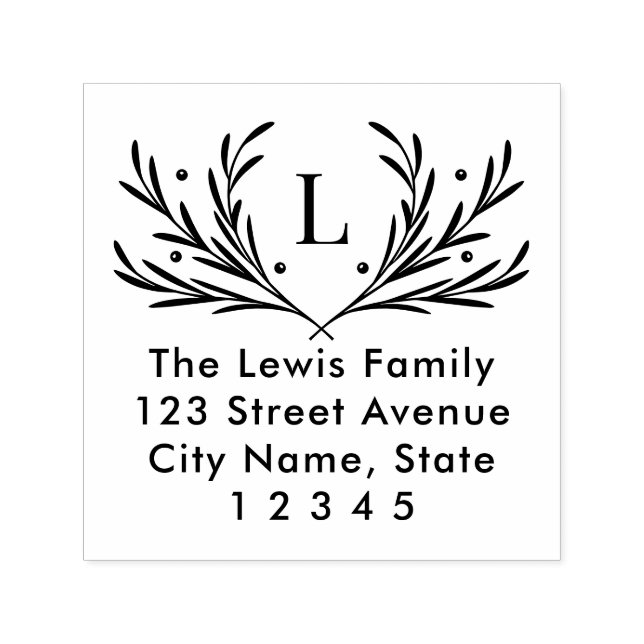 Tampon Auto-encreur Lavish Soirée Noël Vacances auto-incrusté Timbre (Design)