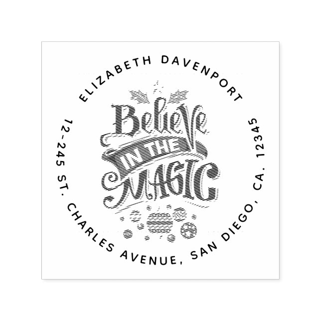 Tampon Auto-encreur Le Typographe du Magic Christmas (Design)