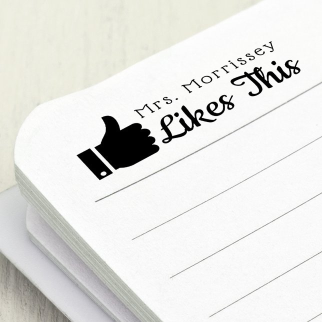 Tampon Auto-encreur Les Enseignants Se Lance Comme Ça (Teachers Thumbs Up Likes This Self-inking Stamp)