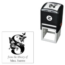 Lettre S Monogramme Papillon de la bibliothèque de