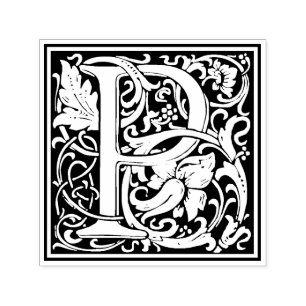Tampon Auto-encreur LETTRE William Morris P Timbre Floral victorien