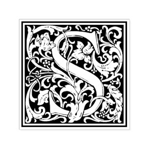 Tampon Auto-encreur Lettre William Morris S Timbre Floral Victorien