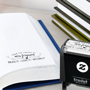 Tampon Auto-encreur Librarians Read It Love It Return It Personnalisé