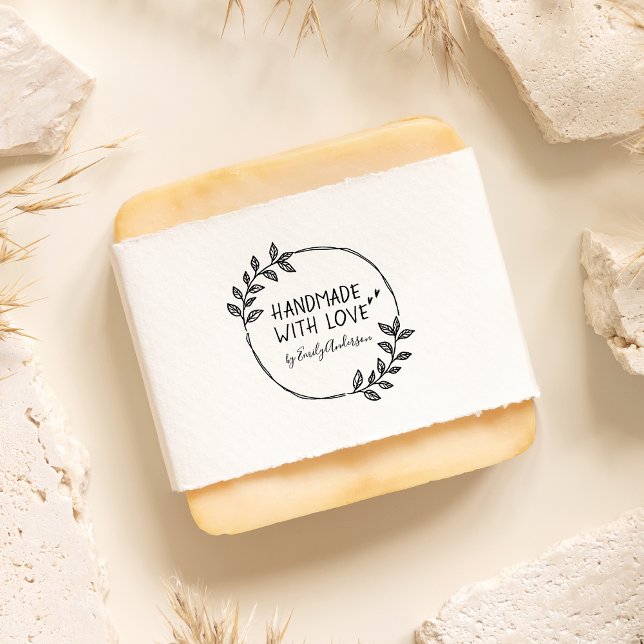 Tampon Auto-encreur Ligne À Main Élégante Faite À La Main Avec Nom D'A (Créateur téléchargé)