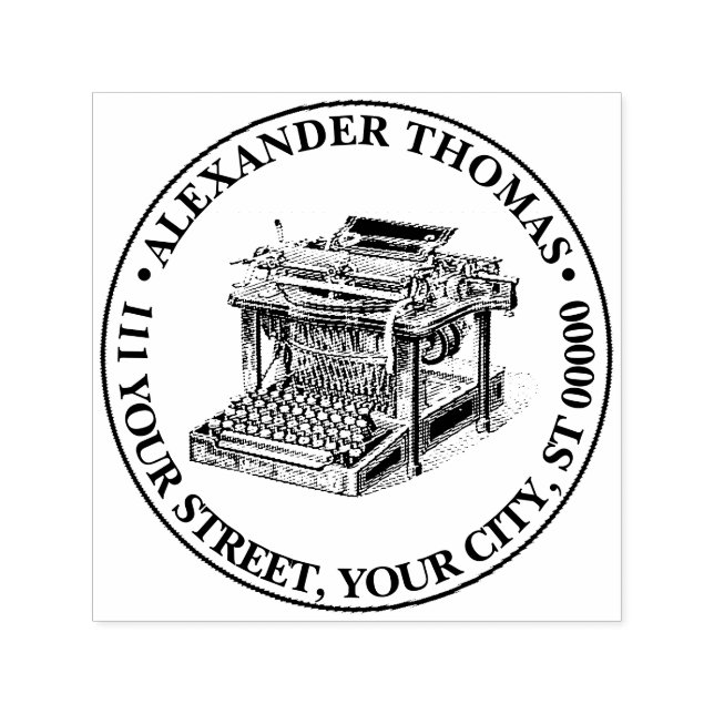 Tampon Auto-encreur Lithographe vintage (Design)