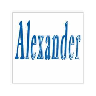 Tampon Auto-encreur Logo Alexander Name,