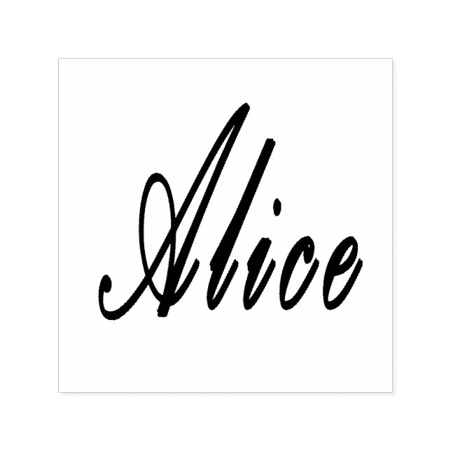 Tampon Auto-encreur Logo Alice Name, (Design)