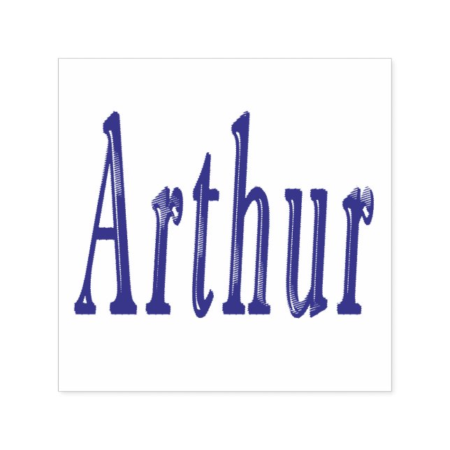 Tampon Auto-encreur Logo Arthur Name, (Design)