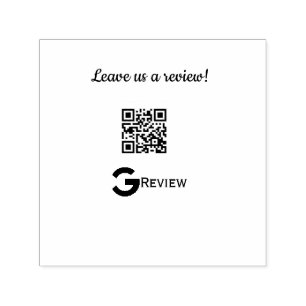 Tampon Auto-encreur logo de l'entreprise de critique Google Scan QR cr