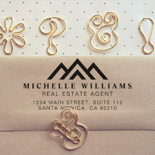 Tampon Auto-encreur Logo de Réaliseur Promotionnel immobilier moderne 