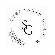 Logo d'entreprise botanique simple | Initiales Mon