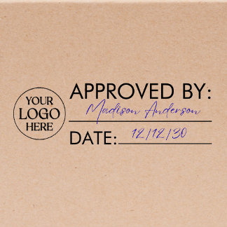 Tampon Auto-encreur Logo d'entreprise personnalisé Approbation QC