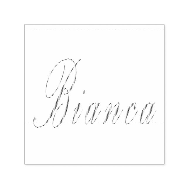 Tampon Auto-encreur Logo du nom de Bianca, (Design)