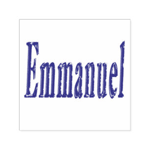 Tampon Auto-encreur Logo Emmanuel Name,