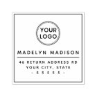 Logo personnalisé adresse de retour minimaliste mo