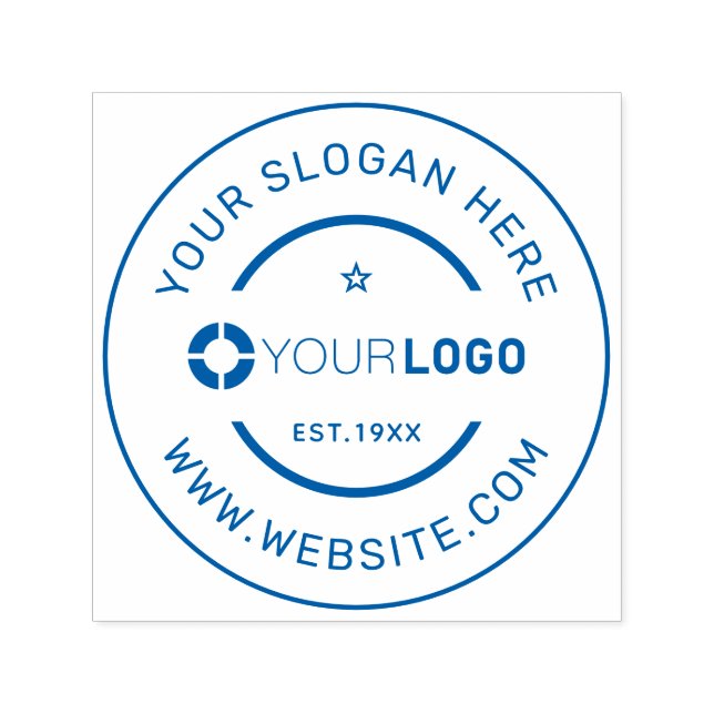 Tampon Auto-encreur Logo personnalisé arrondi promotion (Design)