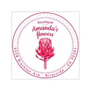 Tampon Auto-encreur Logo Protea Auto-Encre Adresse de retour Timbre