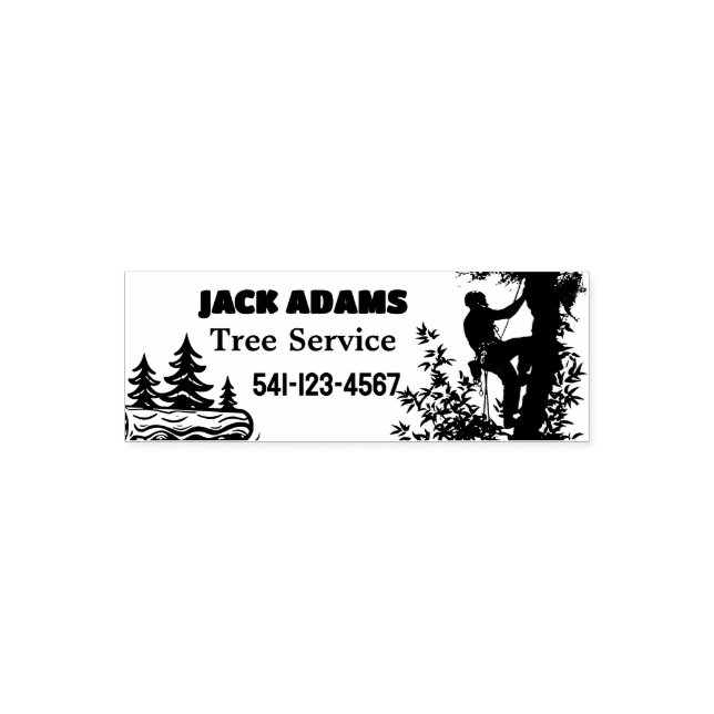 Tampon Auto-encreur Lumberjack Tree Service (Design)