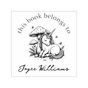 Tampon Auto-encreur Magic Baby Unicorn Toadstool & Butterflies Livre