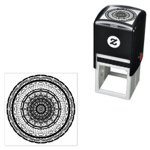 Tampon Auto-encreur mandala coloré