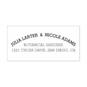 Tampon Auto-encreur Mariage de feuillage de Fleur sauvage Boho violet 