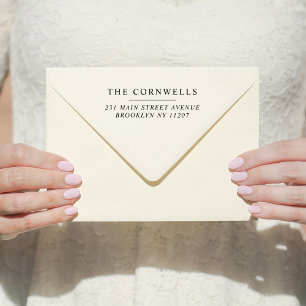 Tampon Auto-encreur Mariage moderne Enregistrer la date Famille Retour