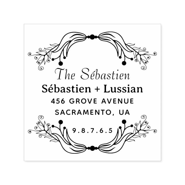 Tampon Auto-encreur Mariage rond (Design)