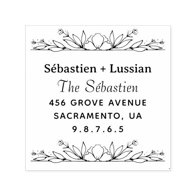 Tampon Auto-encreur Mariage rond (Design)