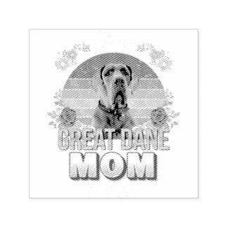 Tampon Auto-encreur meilleure mère de chien jamais grand dane amant fl