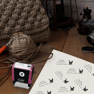 Tampon Auto-encreur Merci pour votre achat - Yarn Craft Business