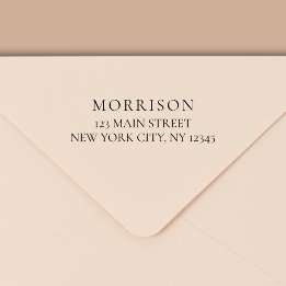 Tampon Auto-encreur Minimal de typographie moderne Adresse de retour