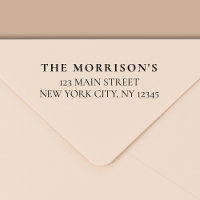 Minimal de typographie moderne Adresse de retour