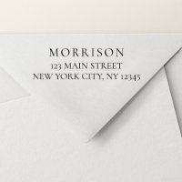 Minimal de typographie moderne Adresse de retour