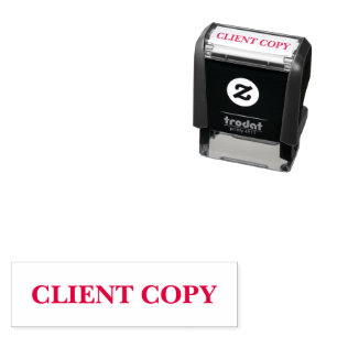 Tampon Auto-encreur Modèle de copie client simple