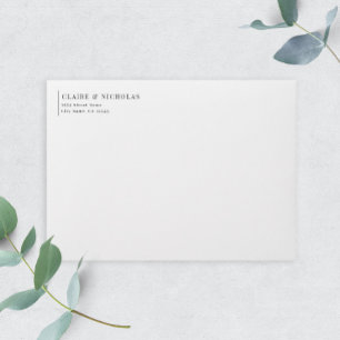 Tampon Auto-encreur Modern Elegant Mariage Adresse de retour