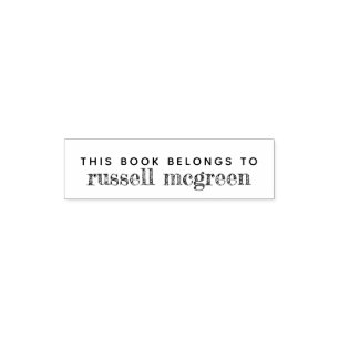 Tampon Auto-encreur Moderne Ce livre appartient à